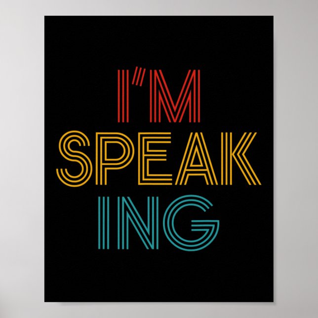 Poster Harris I'm Speaking - Vice-Presidente 2020 2021 (Frente)