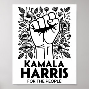 Poster Harris Para as Pessoas Flor Selvagem Retro