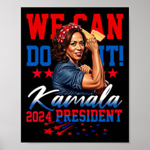 Poster Harris Para O Presidente 2024 Podemos!