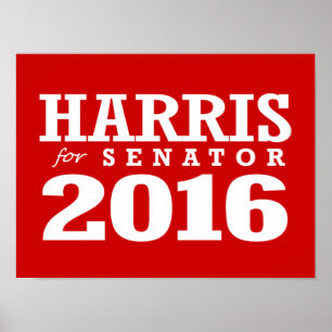 PÓSTER HARRIS PARA O SENADOR 2016