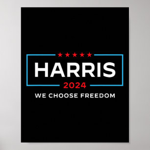 Poster Harris Para Presidente Eleição 2024 Escolhemos Lib