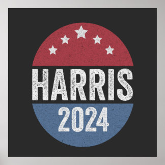Poster Harris Para Presidente Eleito Democratas Americano