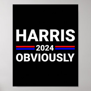 Poster Harris Para Presidente Obviamente 2