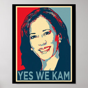Poster Harris Sim Nós Kam 2024 Campanha Política Eleitora