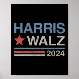 Poster Harris Tim Walz Walz Vp Presidente Harris Waltz 20
