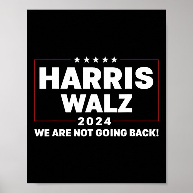 Poster Harris Tim WAlzheimer Waltz 2024 Não Vamos (Frente)
