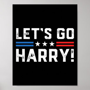 Poster Harris W 2024 Vamos Harry Harry B Engraçado Políti