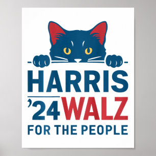 Poster Harris Waltz 2024 Para As Pessoas Engraçadas Lady