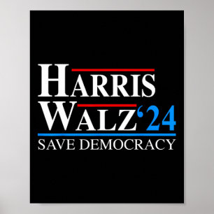 Poster Harris Waltz 2024 Vice-Presidente Kamala Harris Ti