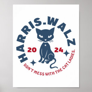 Poster Harris Waltz Não se meta com as damas de gato Kama