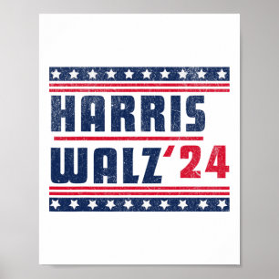Poster Harris Walz 2024 Kamala Harris E Tim Walz 2024