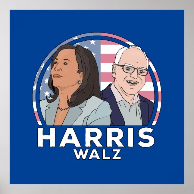 Poster Harris Walz Election (Frente)