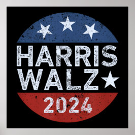 Poster Harris Walz Waltz