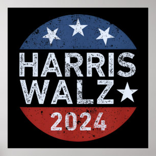 Poster Harris Walz Waltz