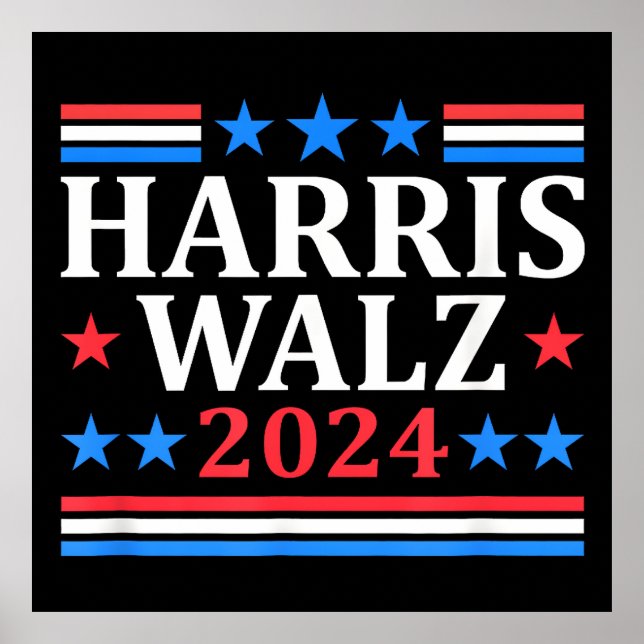 Poster Harris Walz Waltz 2024 (Frente)