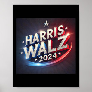 Poster Harris WAlzheimer 2024 Eleição Presidencial Presi