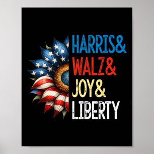 Poster Harris Wheimer Joy Liberty - Harris Waltz 2024 Ret