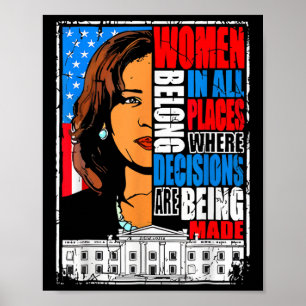 Poster Harris Women Pertence A Onde As Decisões São M