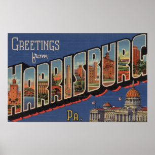 Póster Harrisburg, Pensilvânia - grandes cenas da letra