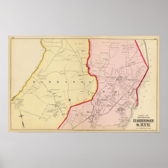 Póster Harrison, Rye, Nova Iorque 3 (Frente)