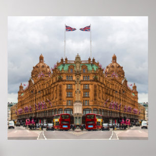 Póster Harrods do hdr de Knightsbridge