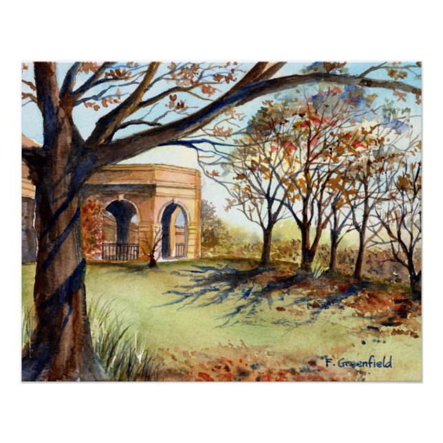 Póster Harrogado do Jardim Vale por Farida Greenfield (Frente)