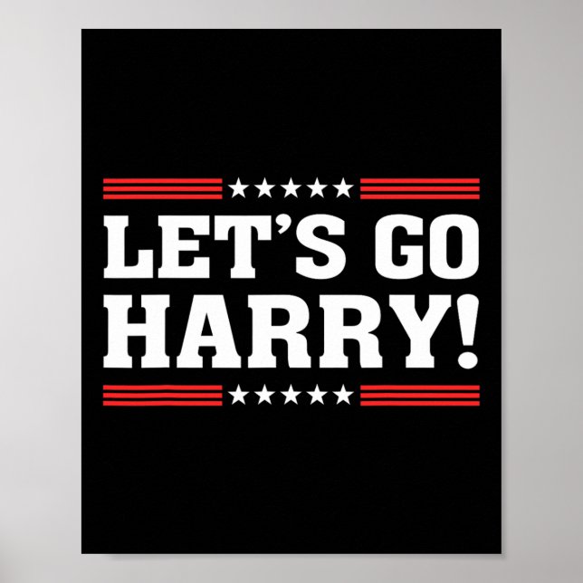 Poster Harry B Funny Harris W Vamos Go Harry 2024 Kamala (Frente)