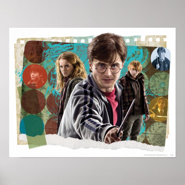 Póster Harry, Hermione e Ron 1 (Frente)