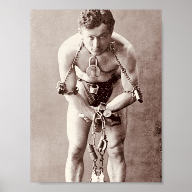 Poster Harry Houdini (c.1899) (Frente)