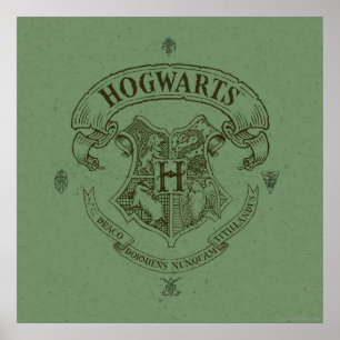 Póster Harry Potter   Bandeiras Hogwarts