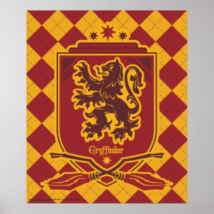 Poster Harry Potter   Brasão QUIDDITCH™ da Gryffindor