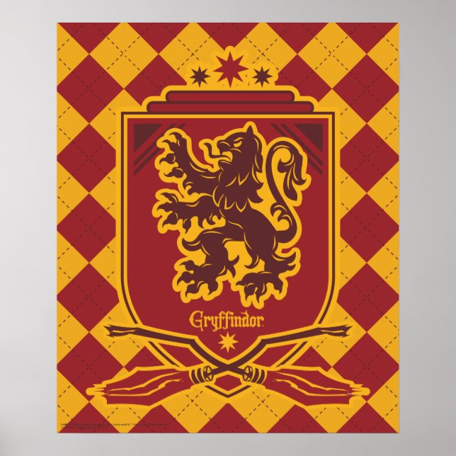 Poster Harry Potter | Brasão QUIDDITCH™ da Gryffindor (Frente)