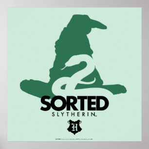 Poster Harry Potter   Classificado Em Casa SLYTHERIN™