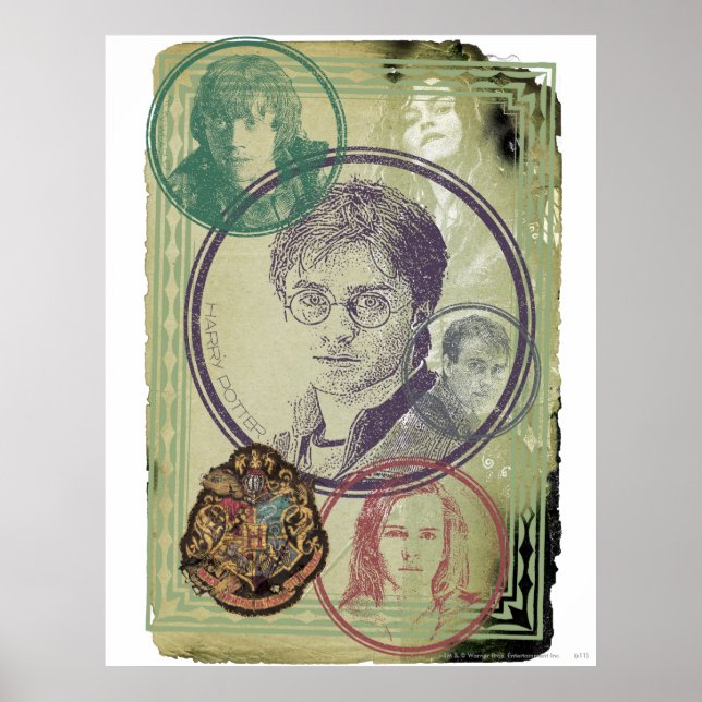 Póster Harry Potter Collage 9 (Frente)