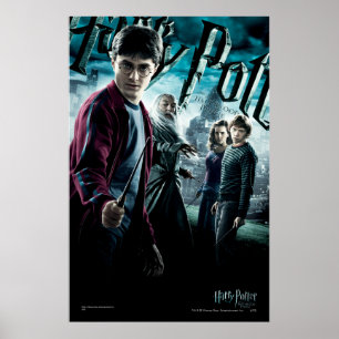 Poster Harry Potter com Dumbledore Ron e Hermione 1