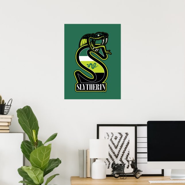 Poster HARRY POTTER™ | Crachá atlético SLYTHERIN™ (Escritório em casa)