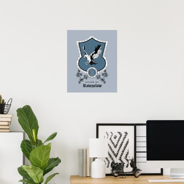 Poster HARRY POTTER™ | Desenho Delicado RAVENCLAW™ Crest (Escritório em casa)