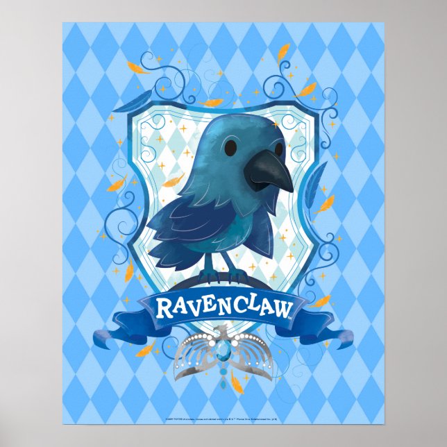 Poster Harry Potter | Encantamento da RAVENCLAW™ Crest (Frente)