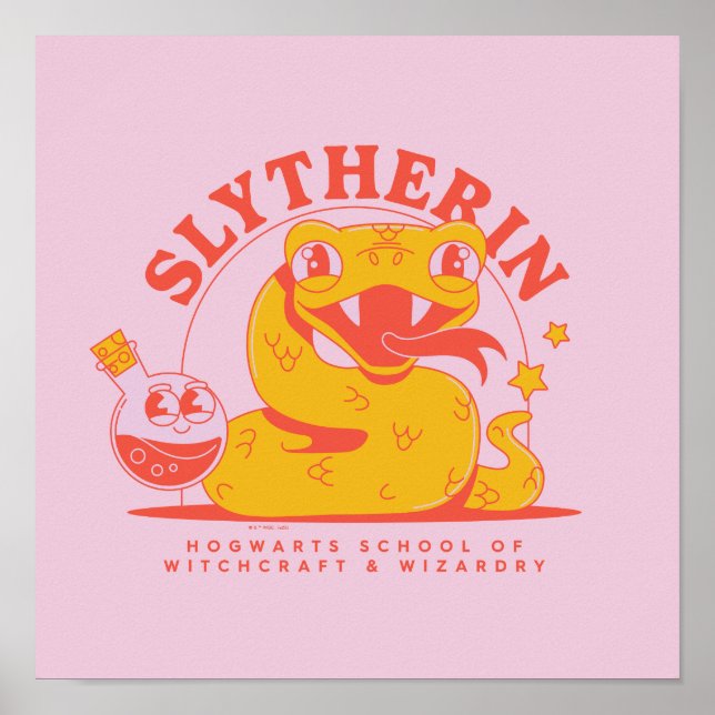 Poster HARRY POTTER™ | Escola bruta SLYTHERIN™ Hogwarts (Frente)
