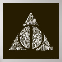 Harry Potter Feitiço | TIPOGRAFIA DAS RELÍQUIAS DA