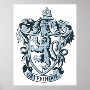 Poster Harry Potter   Gryffindor Crest Azul