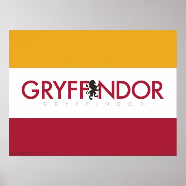 Póster Harry Potter | Gryffindor House Pride Crest (Frente)