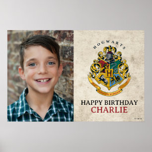 Poster Harry Potter Hogwarts Crest Birthday