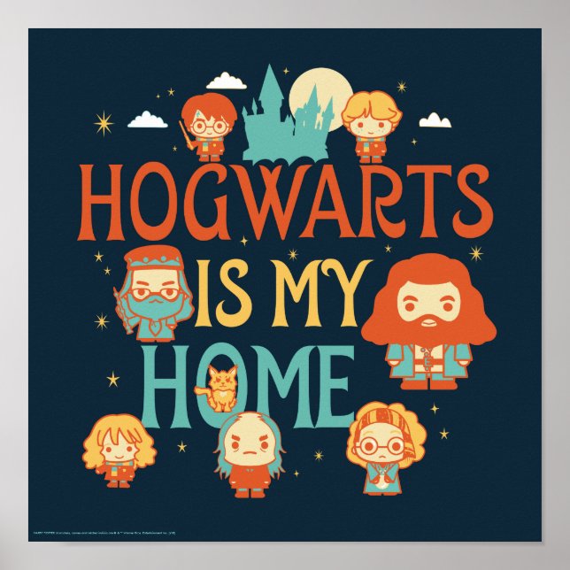 POSTER HARRY POTTER™ | HOGWARTS™ É MINHA CASA (Frente)