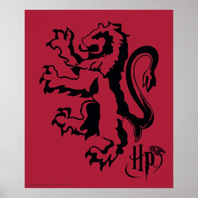 Poster Harry Potter | Ícone De Leão Gryffindor (Frente)