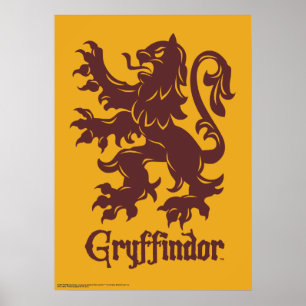 Poster Harry Potter   Leão Grifinória Gráfico