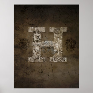 Poster Harry Potter   Monograma de Hogwarts