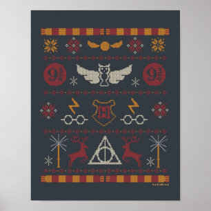 Poster HARRY POTTER™ - Padrão de entalhe cruzado