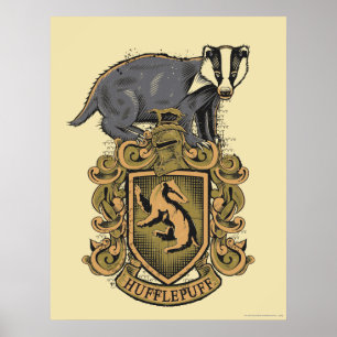 Poster Harry Potter   Pancada de Hufflepuff com Badger
