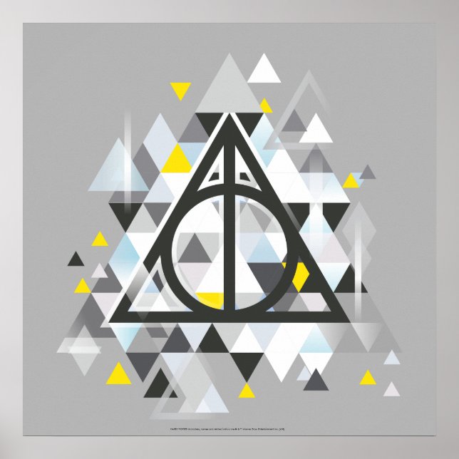 Poster Harry Potter | Símbolo Geométrico das Relíquias da (Frente)